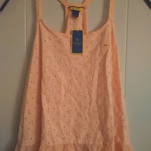 Ladies Prince & fox lace peach top xs